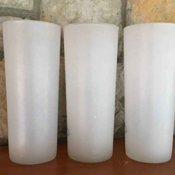 Vtg Missouri BARWARE Frosted Glass Tumblers Cowboy Western Jesse James SET OF 3 - Picture 6 of 6